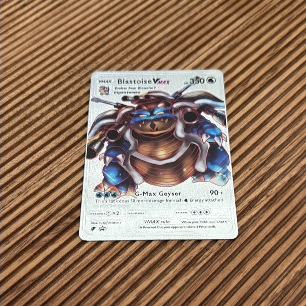 Pokemon Blastoise VMAX Trading Card